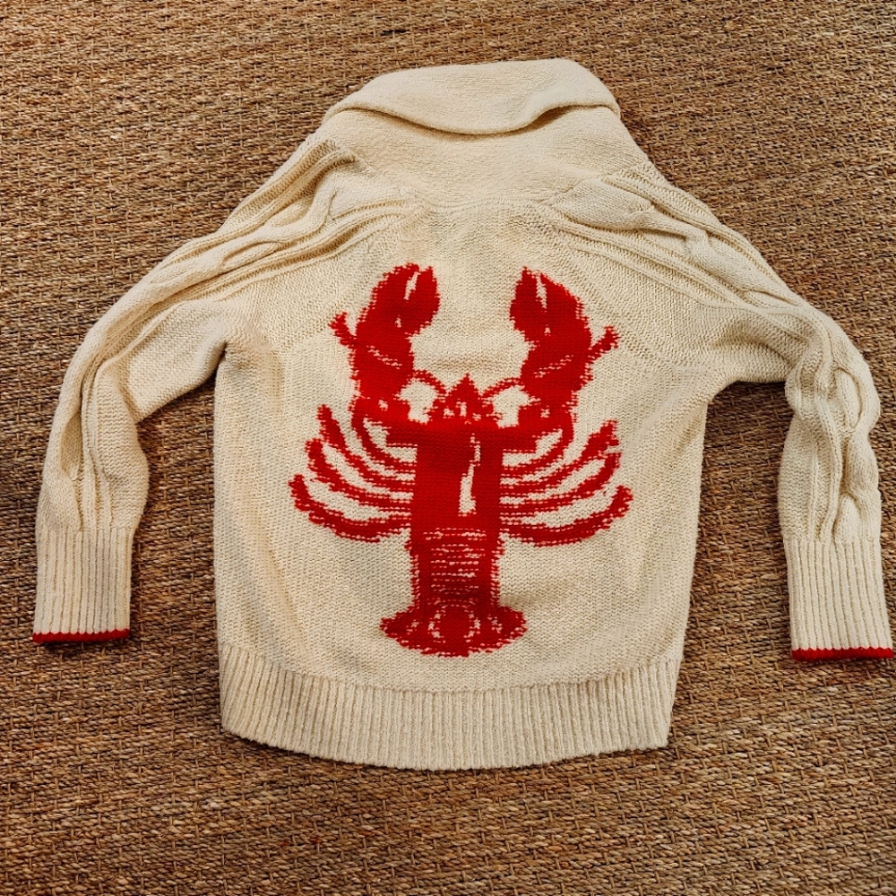 By Anthropologie Lobster Sweater